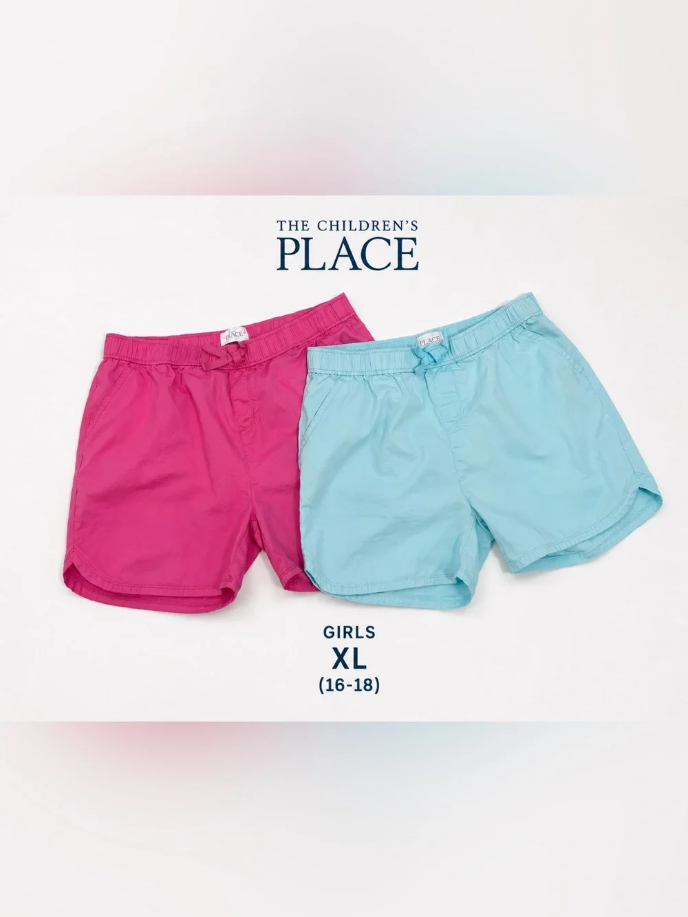 The Children’s Place Girls XL (16) Bundle 2 Cotton summer coastal Shorts